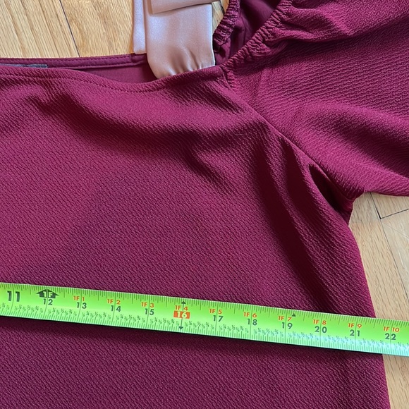 Anthropologie burgundy dress - Picture 6 of 7